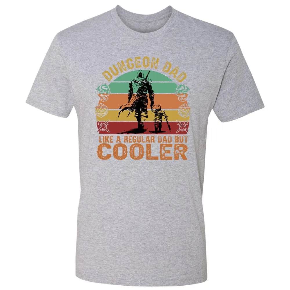 Dungeon Dad Like A Regular Dad Premium Unisex T-Shirt - Heather Grey - 9