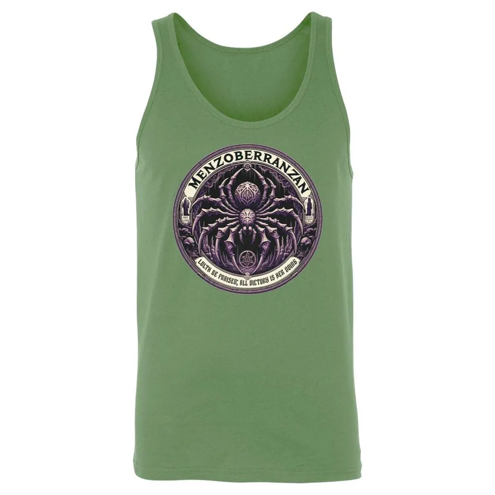 Menzoberranzan Lolth Be Praised Unisex Jersey Tank - Leaf - 10