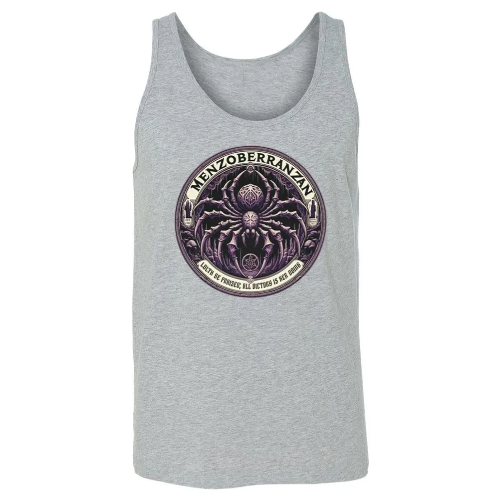 Menzoberranzan Lolth Be Praised Unisex Jersey Tank - Athletic Heather - 4