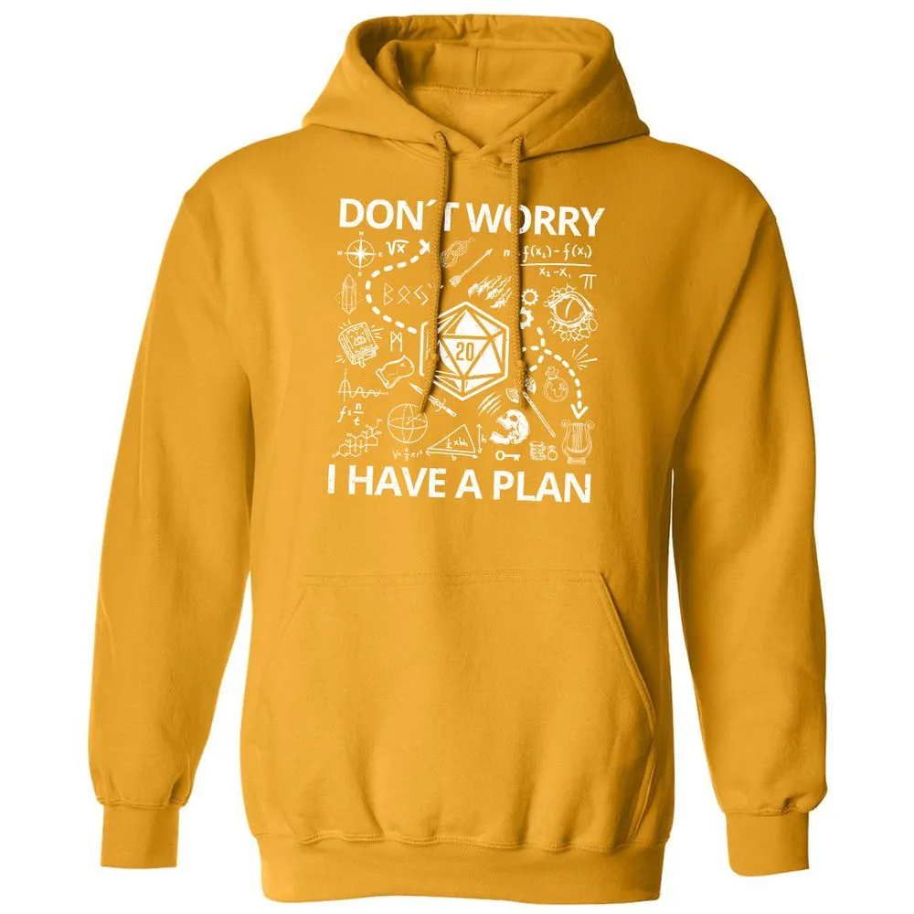 Don't Worry I Have A Plan Classic Unisex Hoodie - Gold - 12