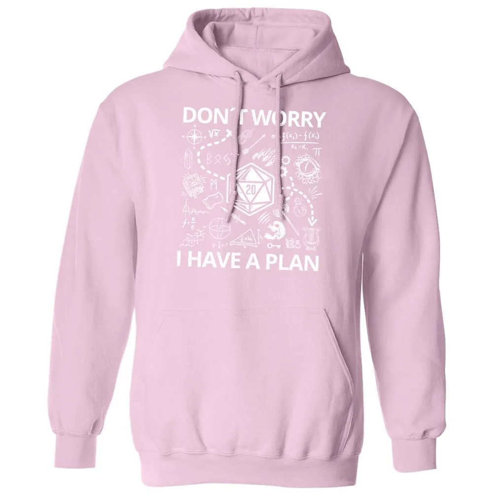 Don't Worry I Have A Plan Classic Unisex Hoodie - Light Pink - 3