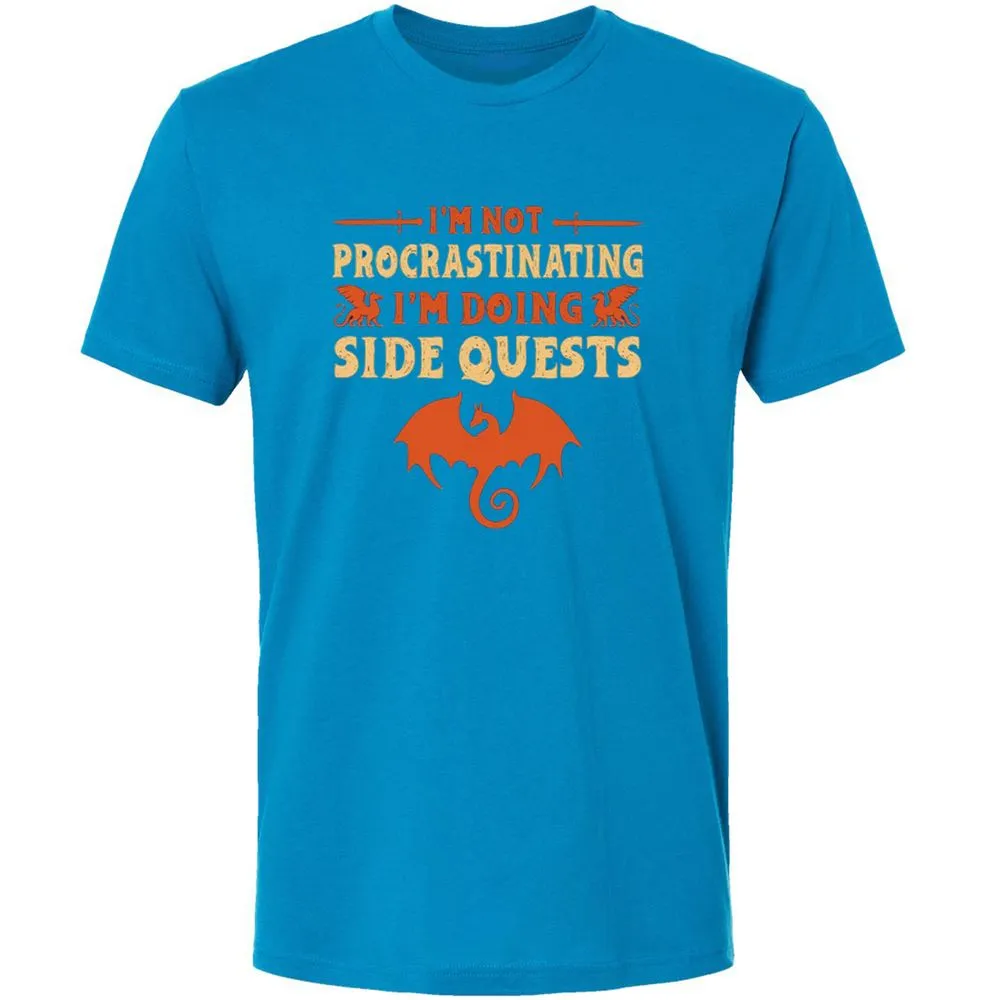 I'm Doing Side Quests Premium Unisex T-Shirt - Turquoise - 16
