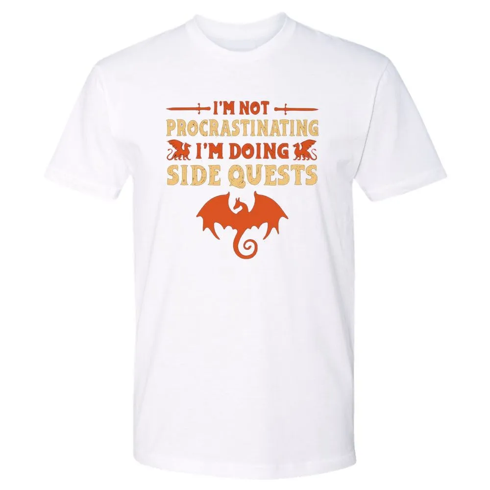 I'm Doing Side Quests Premium Unisex T-Shirt - White - 4