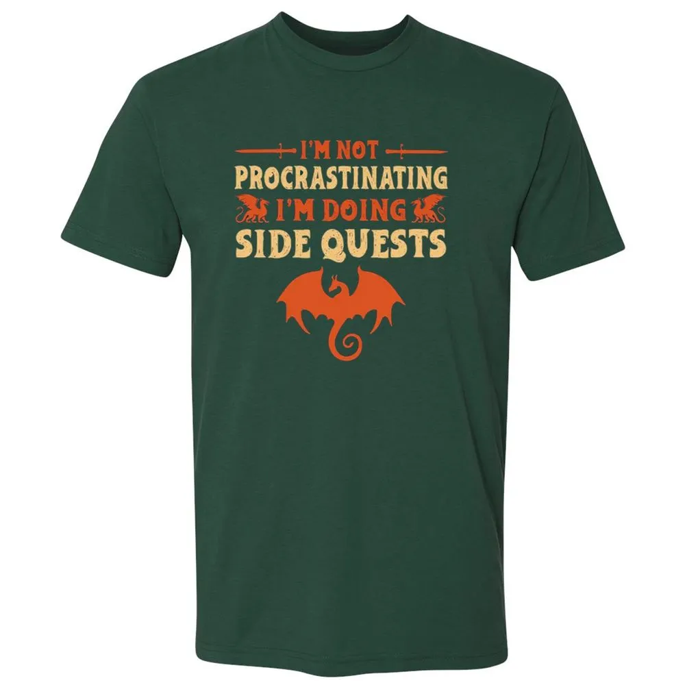 I'm Doing Side Quests Premium Unisex T-Shirt - Forest Green - 13