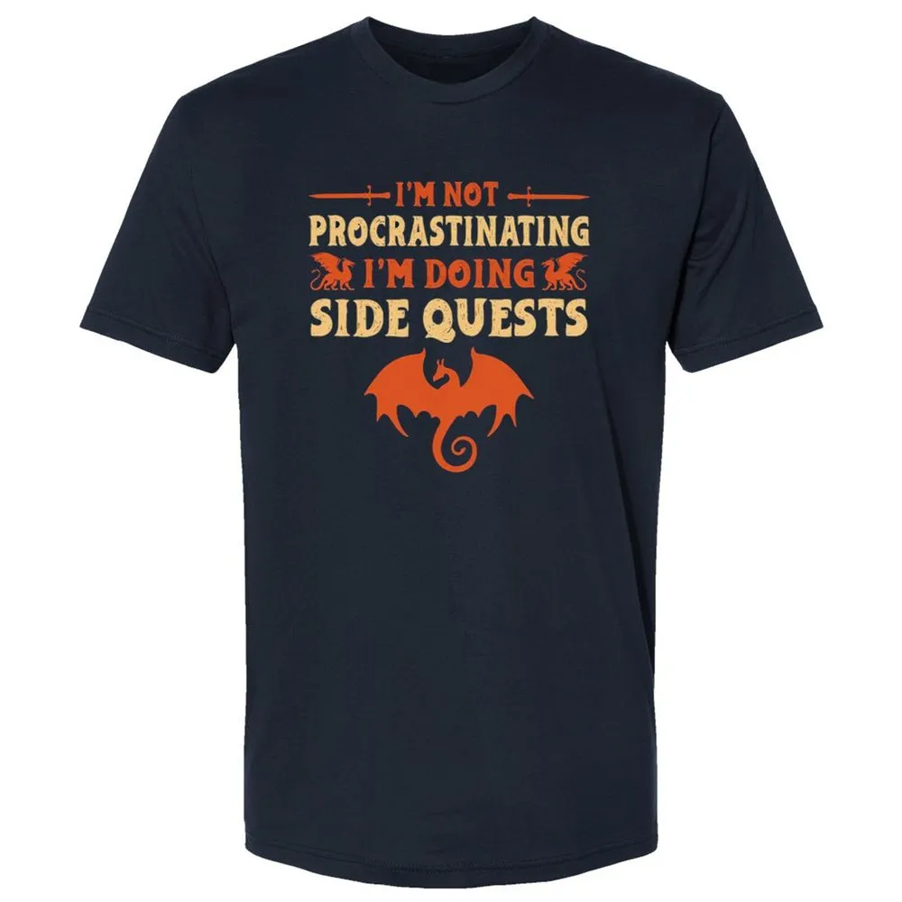I'm Doing Side Quests Premium Unisex T-Shirt - Midnight Navy - 2