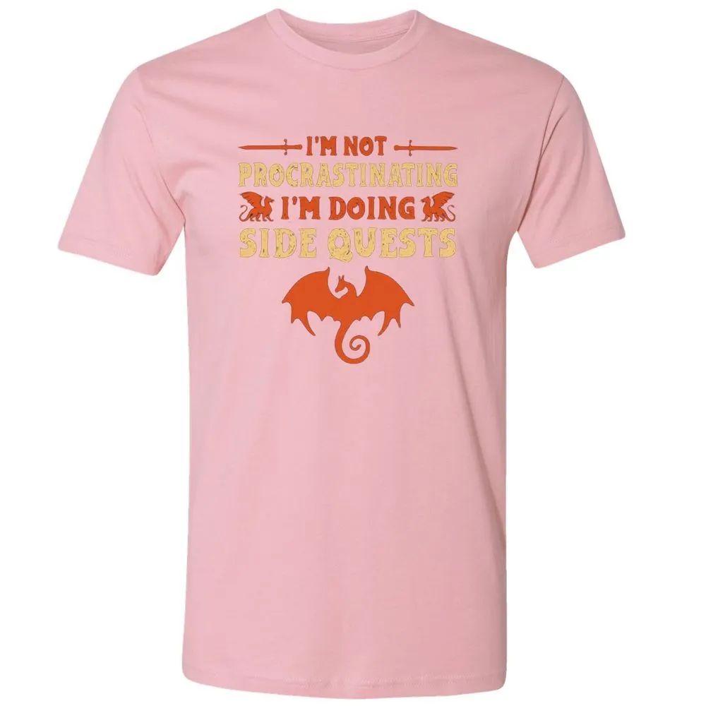 I'm Doing Side Quests Premium Unisex T-Shirt - Light Pink - 3