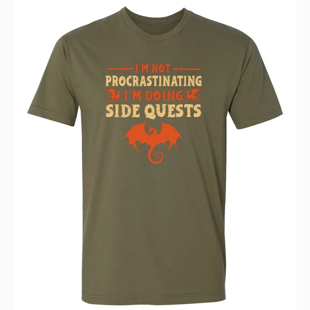 I'm Doing Side Quests Premium Unisex T-Shirt - Military Green - 5