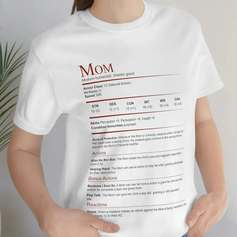 Mom Stats Block Classic Unisex T-Shirt - 1