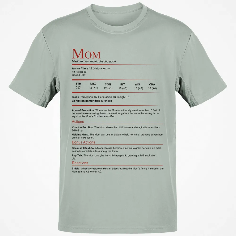 Mom Stats Block Classic Unisex T-Shirt - 6