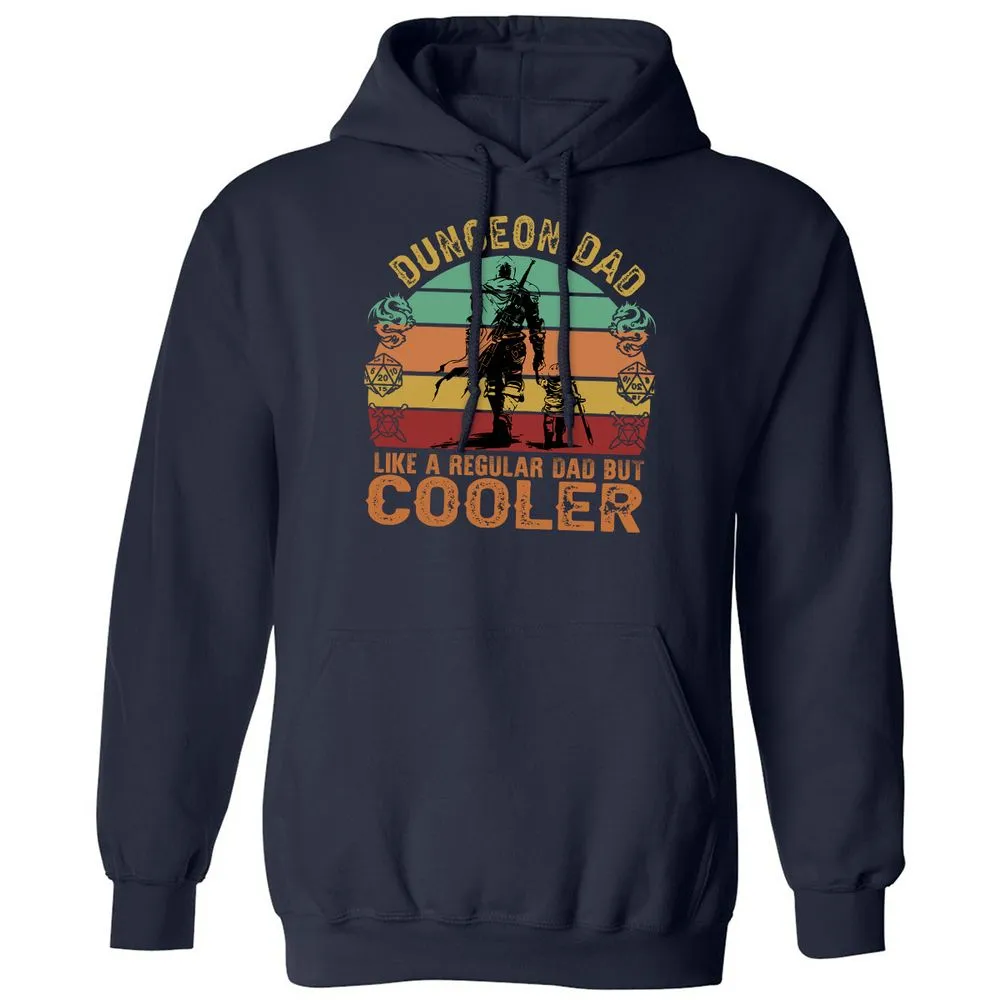 Dungeon Dad Like A Regular Dad Classic Unisex Hoodie - Navy - 2