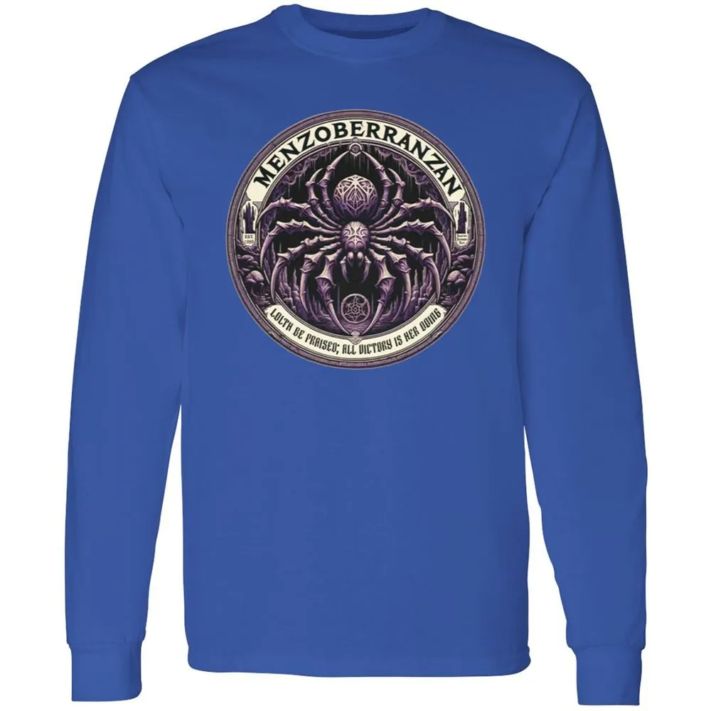 Menzoberranzan Lolth Be Praised Long Sleeve T-Shirt - Royal - 8