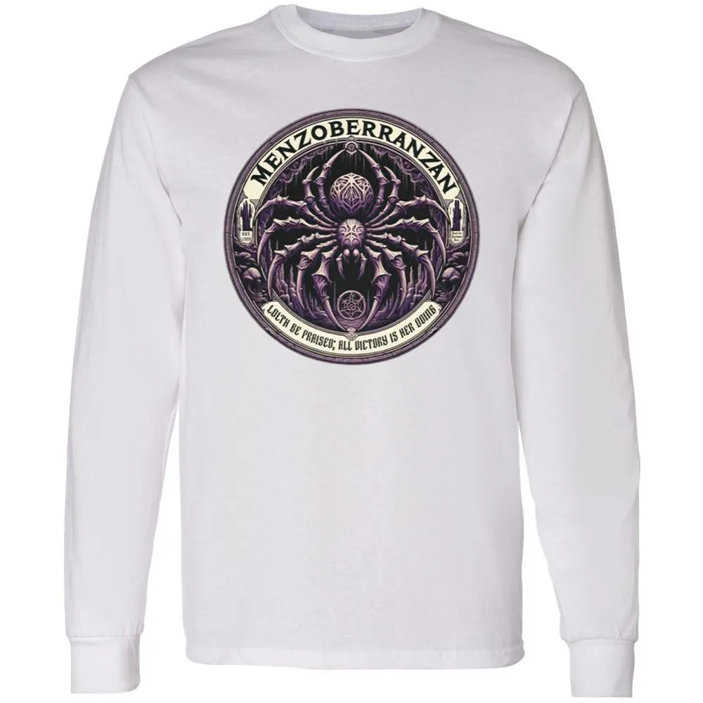 Menzoberranzan Lolth Be Praised Long Sleeve T-Shirt - White - 5