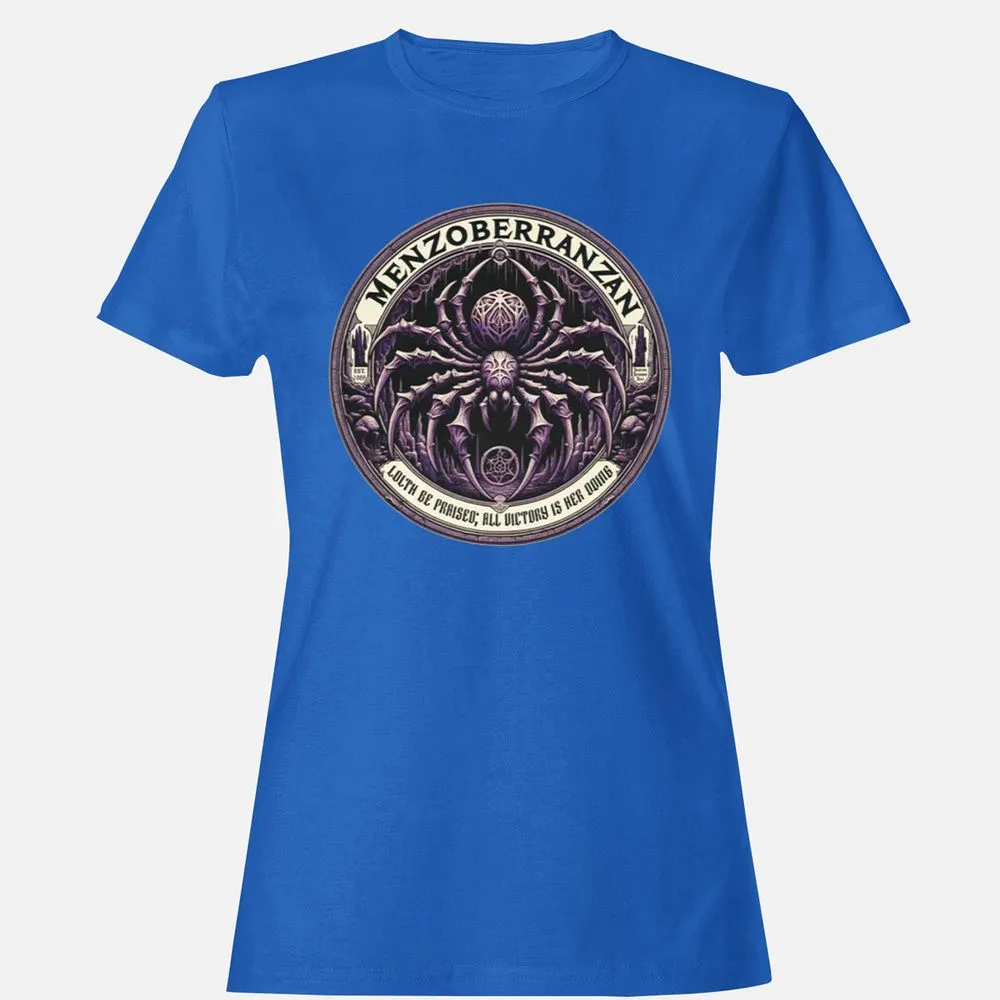 Menzoberranzan Lolth Be Praised Women's T-Shirt - Royal - 14