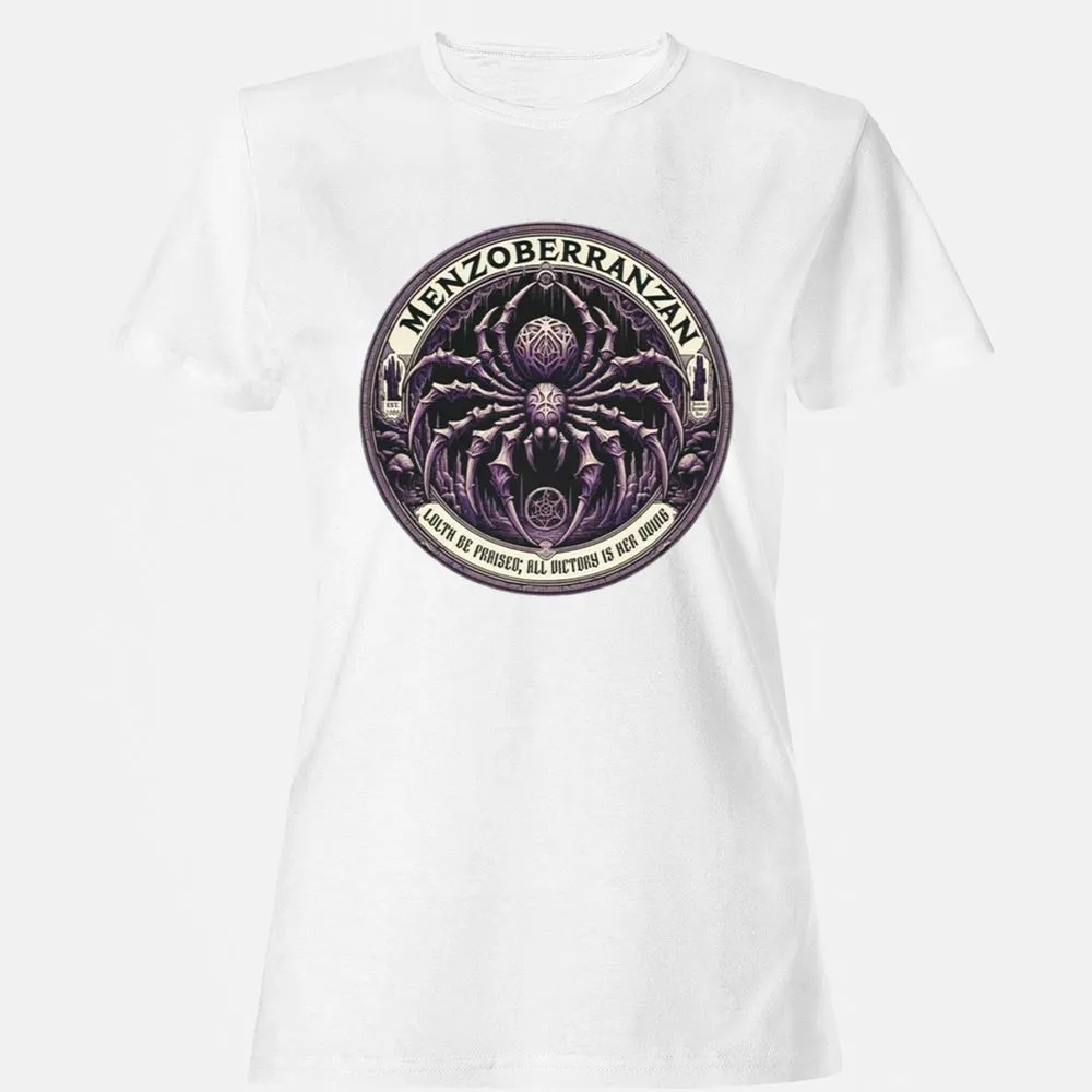 Menzoberranzan Lolth Be Praised Women's T-Shirt - White - 16
