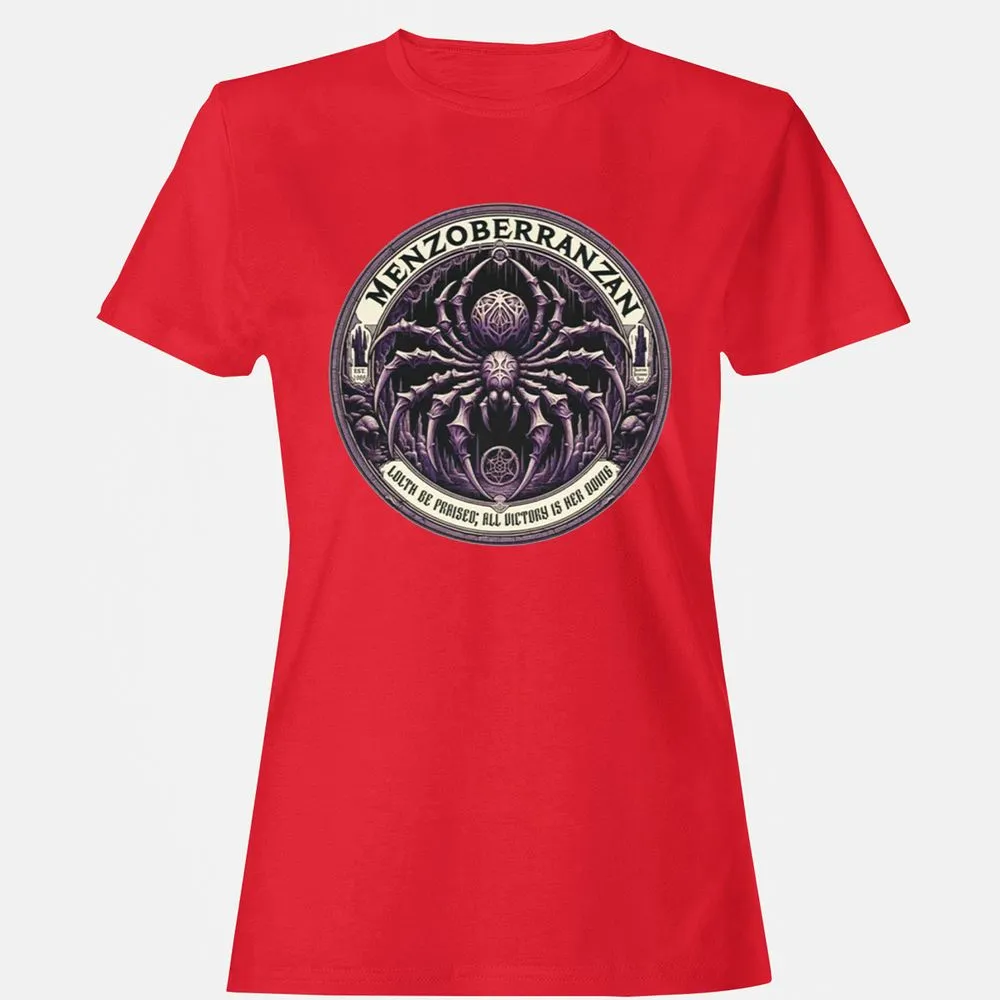 Menzoberranzan Lolth Be Praised Women's T-Shirt - Red - 13