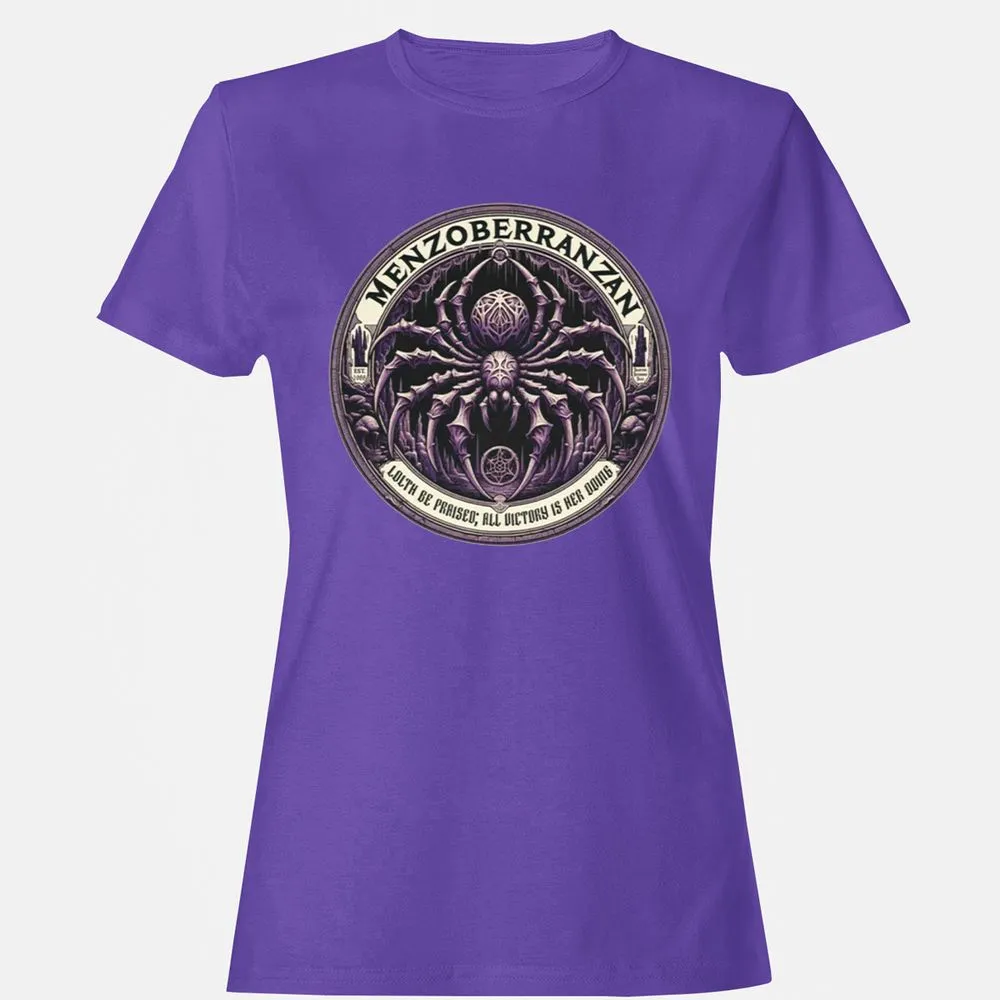 Menzoberranzan Lolth Be Praised Women's T-Shirt - Purple - 12