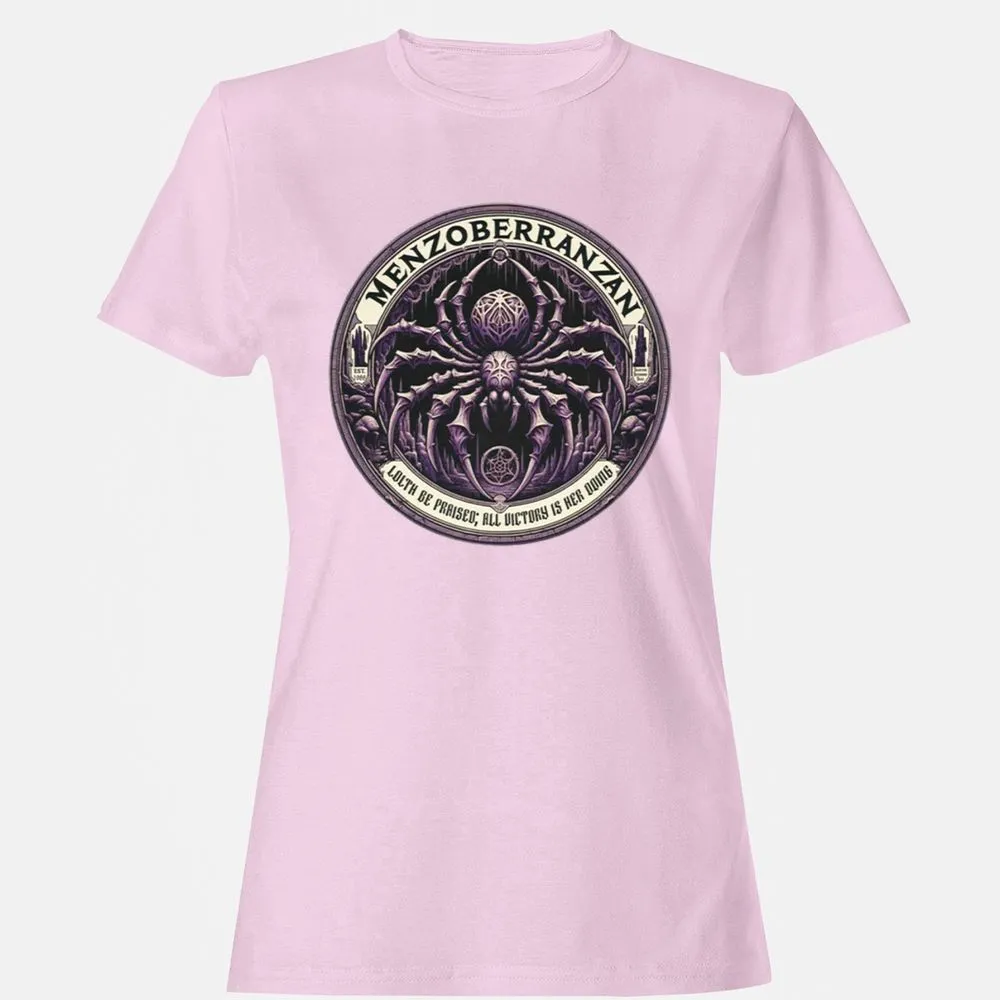 Menzoberranzan Lolth Be Praised Women's T-Shirt - Light Pink - 9