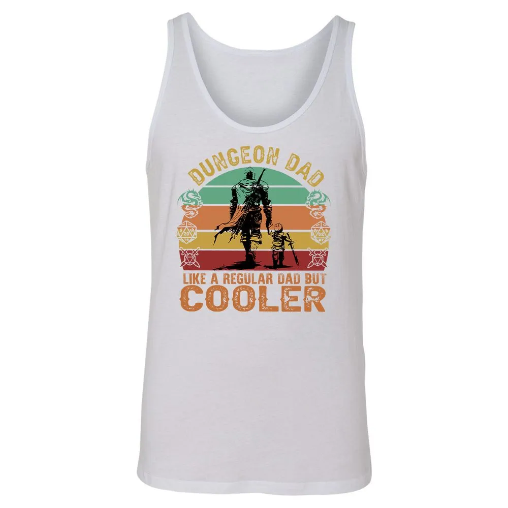Dungeon Dad Like A Regular Dad Unisex Jersey Tank - White - 14