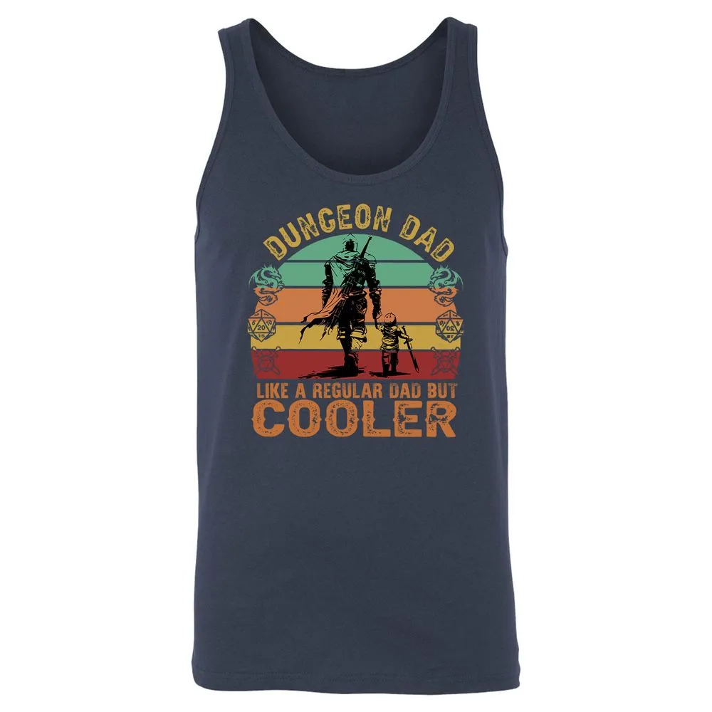 Dungeon Dad Like A Regular Dad Unisex Jersey Tank - Navy - 2