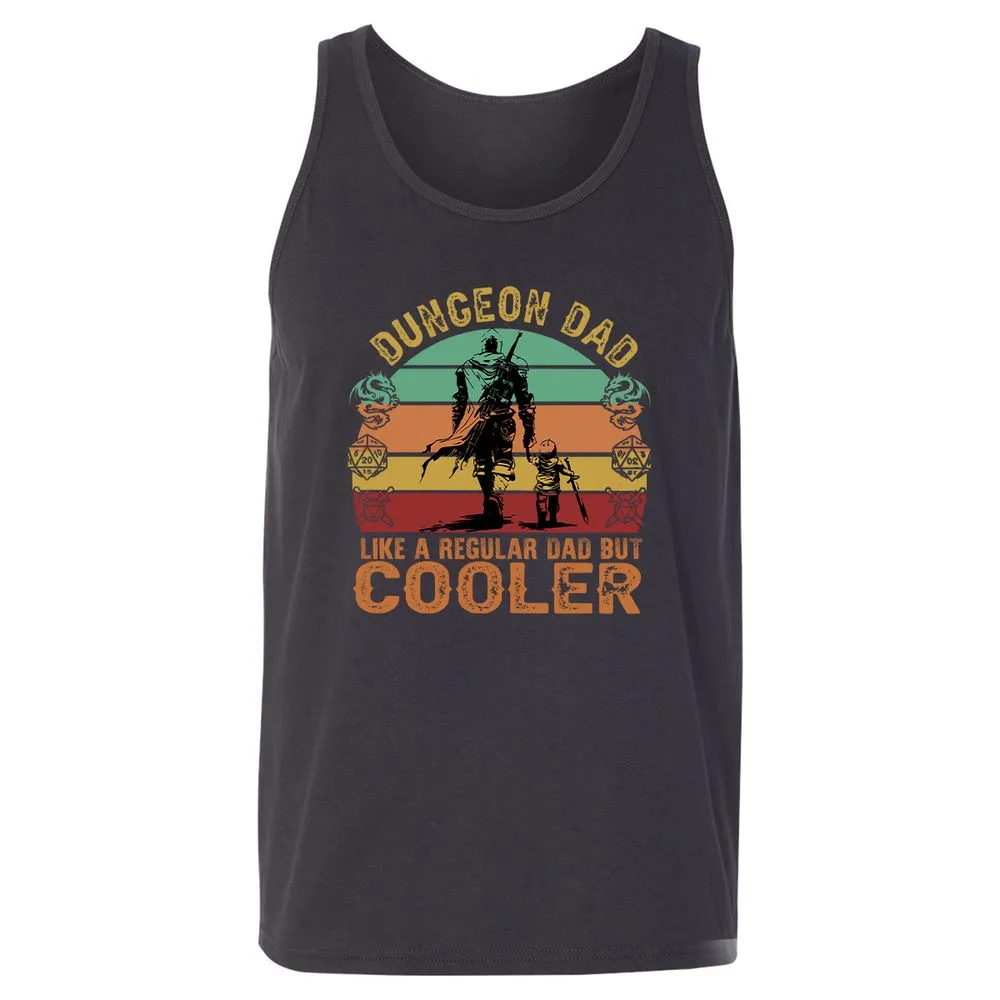 Dungeon Dad Like A Regular Dad Unisex Jersey Tank - Dark Grey - 7