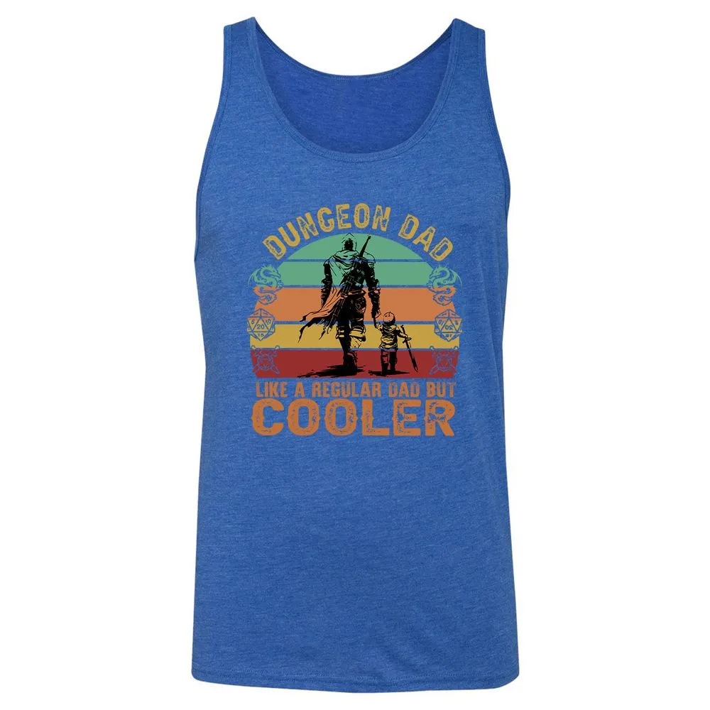 Dungeon Dad Like A Regular Dad Unisex Jersey Tank - True Royal Triblend - 12