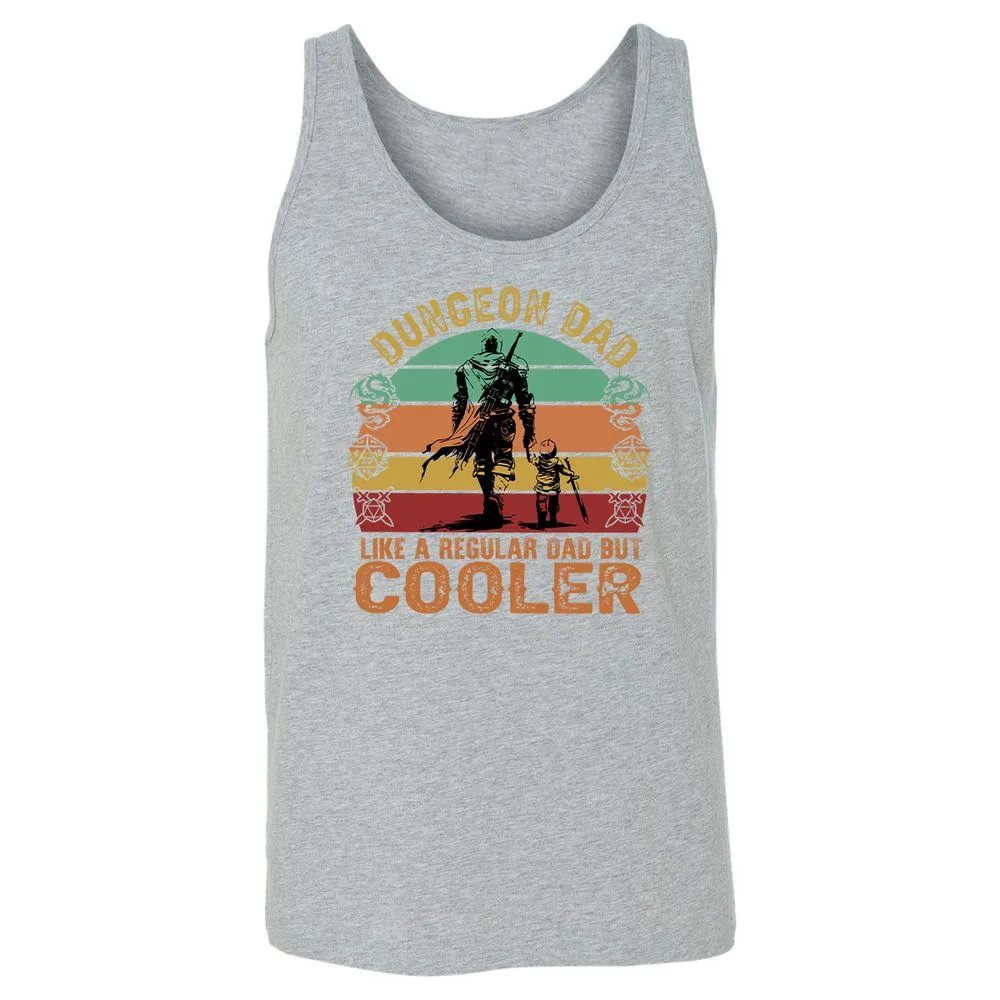 Dungeon Dad Like A Regular Dad Unisex Jersey Tank - Athletic Heather - 4