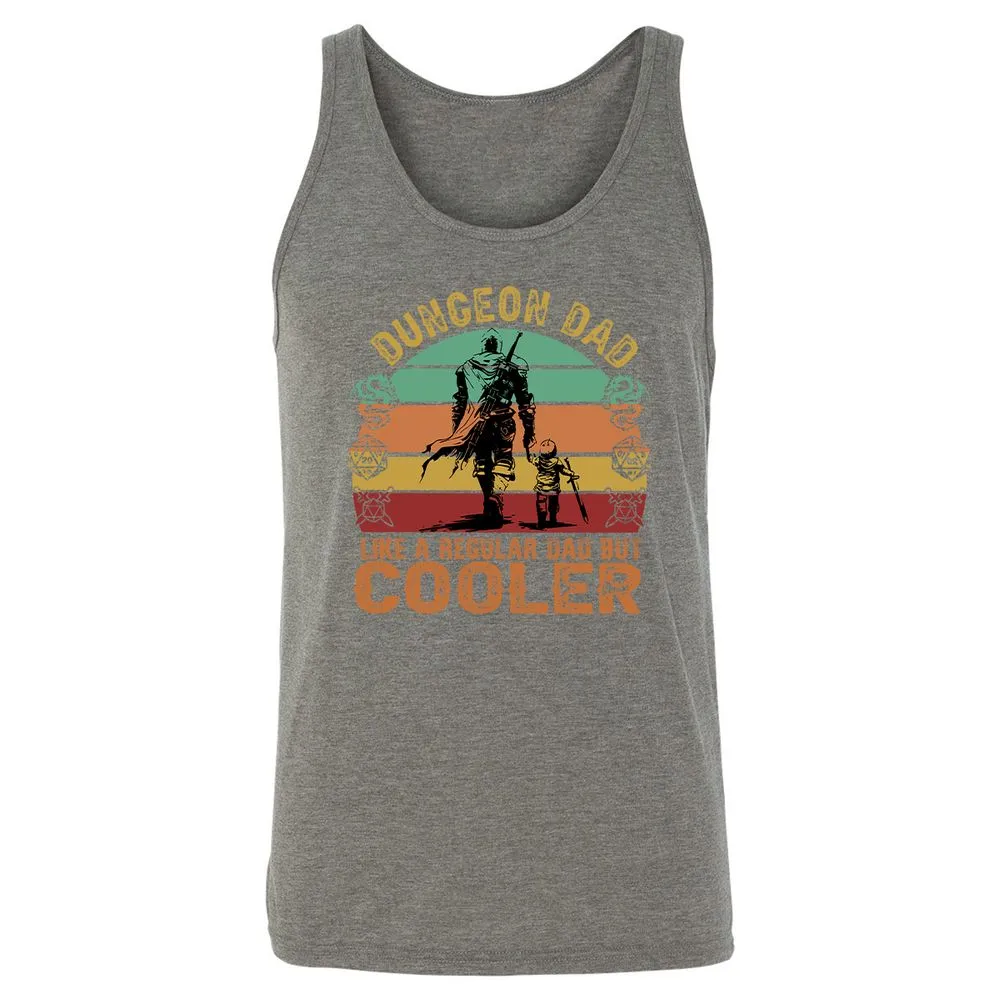 Dungeon Dad Like A Regular Dad Unisex Jersey Tank - Grey Triblend - 8