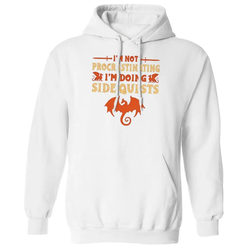 I'm Doing Side Quests Classic Unisex Hoodie - White - 11