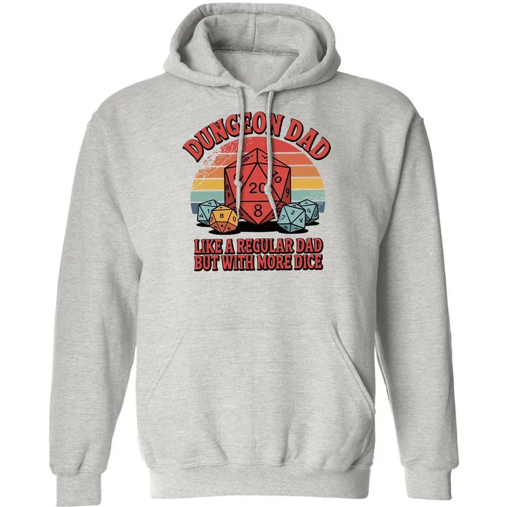 Dungeon Dad With More Dice Classic Unisex Hoodie - Ash - 8