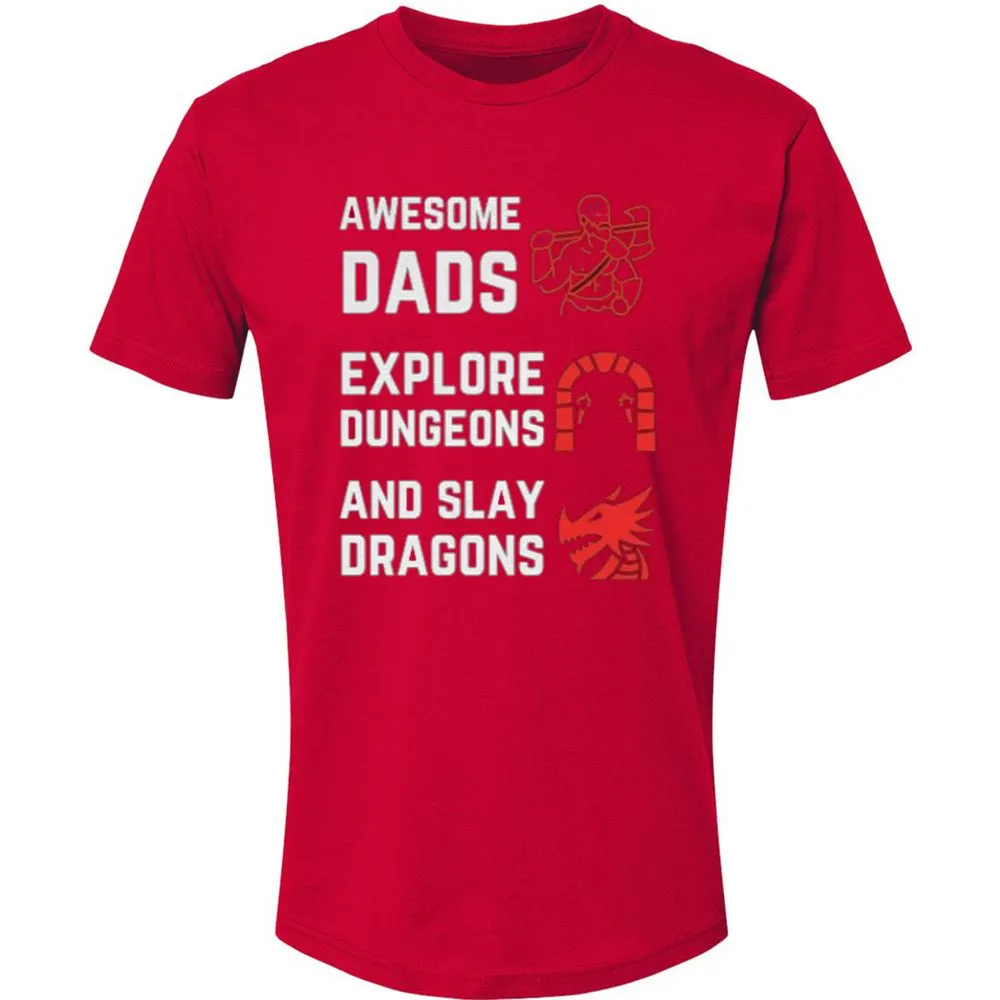 Awesome Dad Fathers Day Premium Unisex T-Shirt - Red - 6