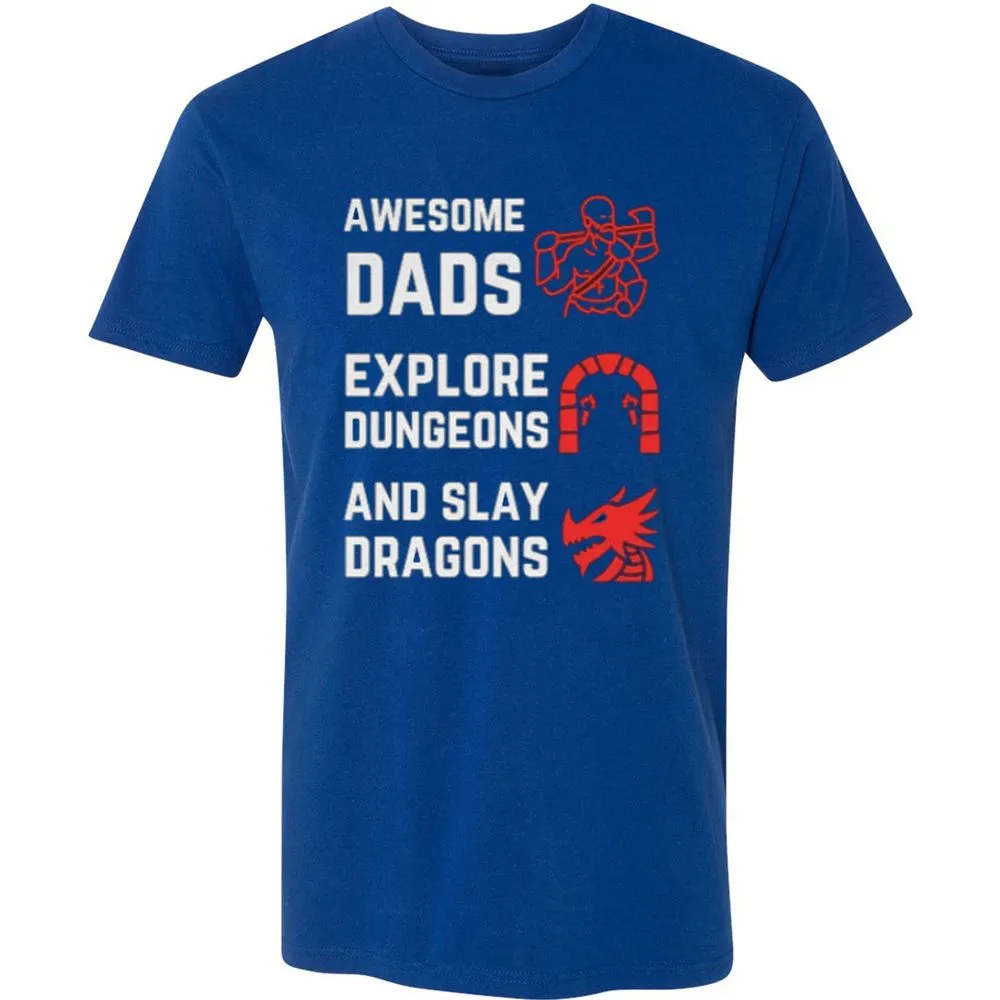 Awesome Dad Fathers Day Premium Unisex T-Shirt - Royal - 10