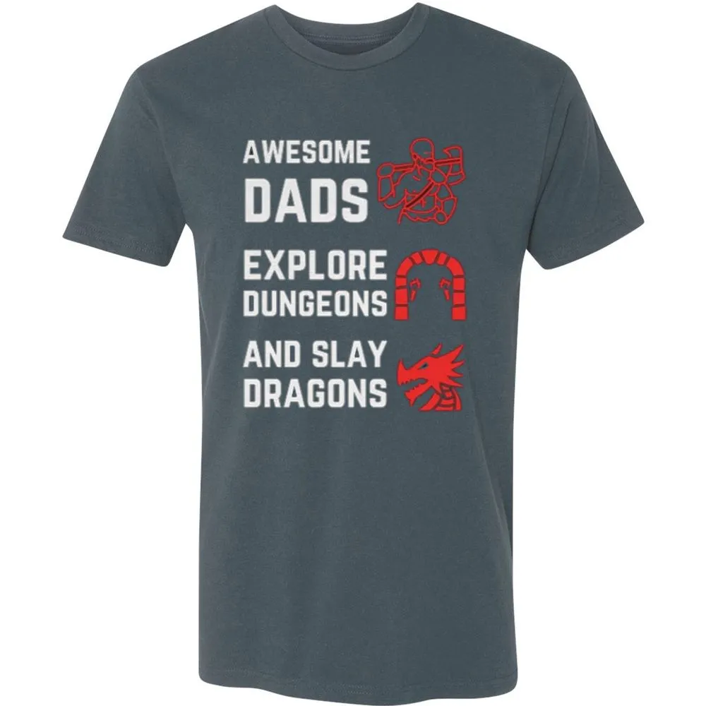 Awesome Dad Fathers Day Premium Unisex T-Shirt - Indigo - 15