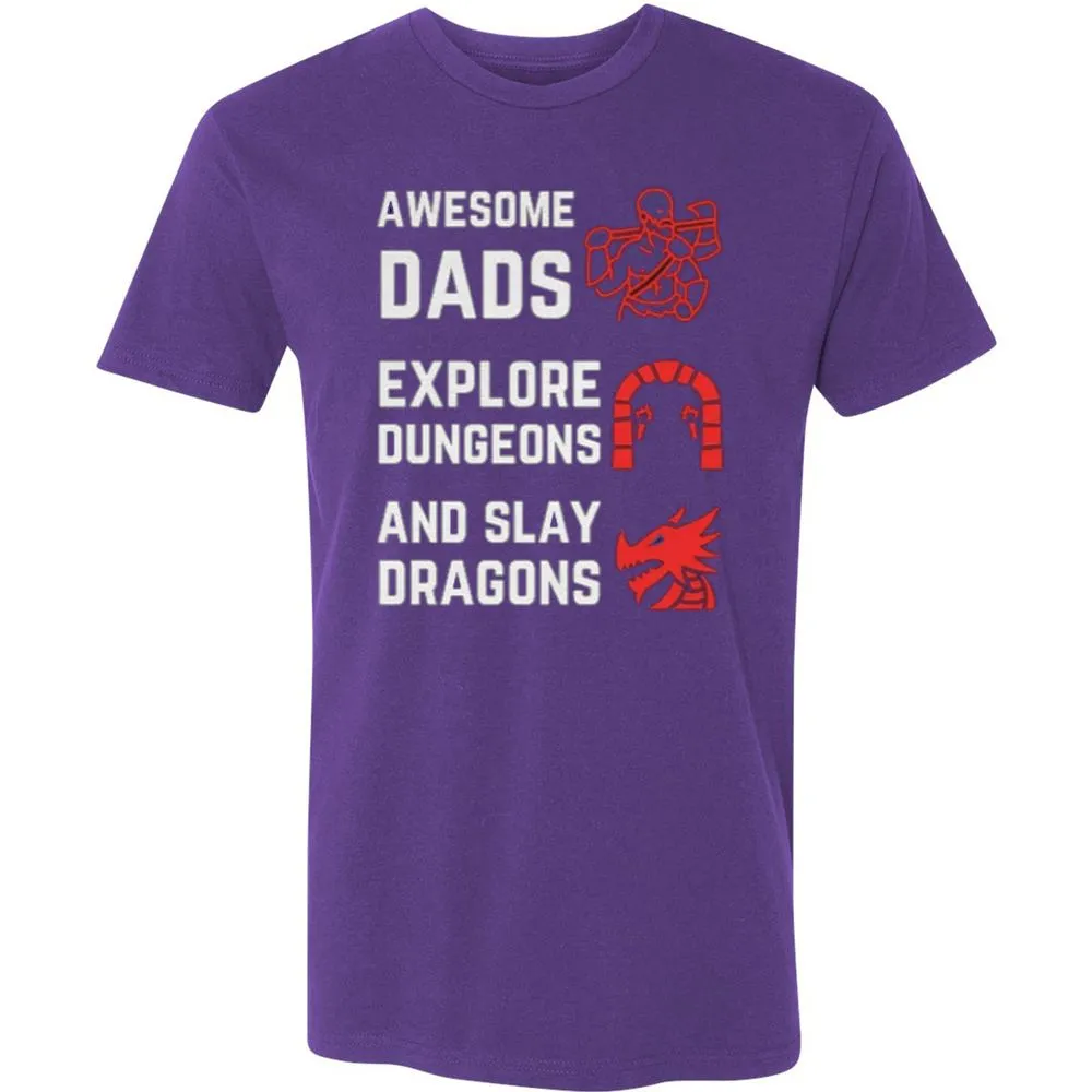 Awesome Dad Fathers Day Premium Unisex T-Shirt - Purple Rush - 7