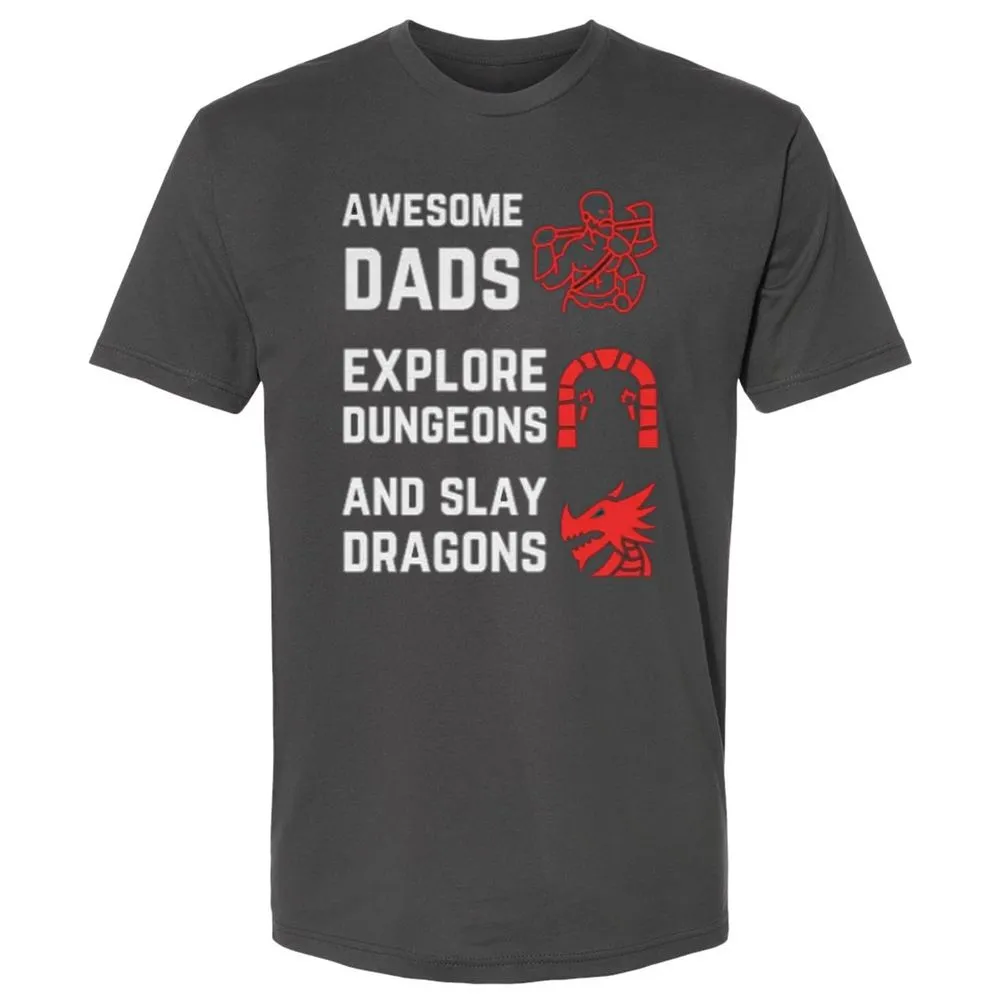 Awesome Dad Fathers Day Premium Unisex T-Shirt - Heavy Metal - 8