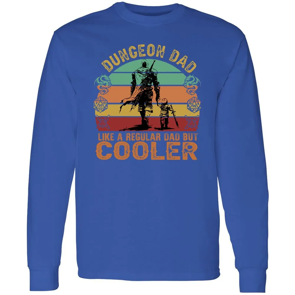 Dungeon Dad Like A Regular Dad Long Sleeve T-Shirt - Royal - 8