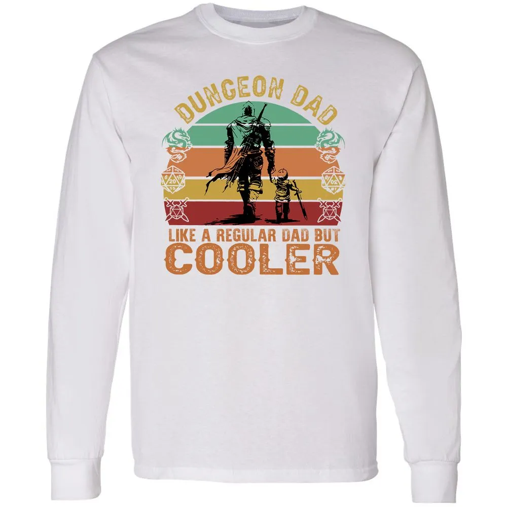 Dungeon Dad Like A Regular Dad Long Sleeve T-Shirt - White - 5