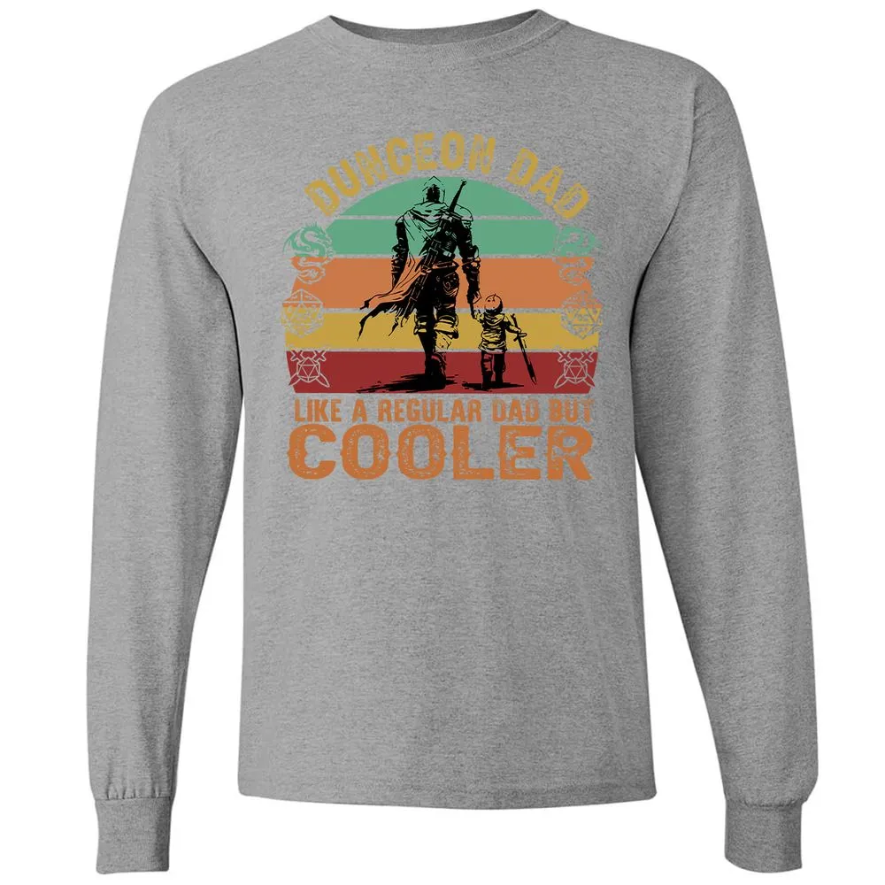 Dungeon Dad Like A Regular Dad Long Sleeve T-Shirt - Graphite Heather - 6