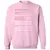 Accountant Stats Classic Unisex Sweatshirt - Light Pink - 3
