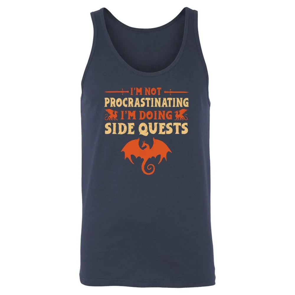 I'm Doing Side Quests Unisex Jersey Tank - Navy - 2