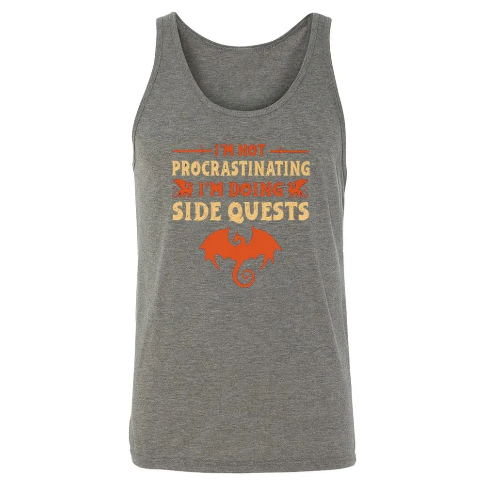 I'm Doing Side Quests Unisex Jersey Tank - Grey Triblend - 8