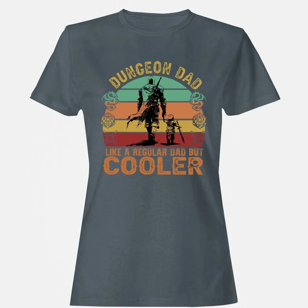 Dungeon Dad Like A Regular Dad Women's T-Shirt - Charcoal - 3