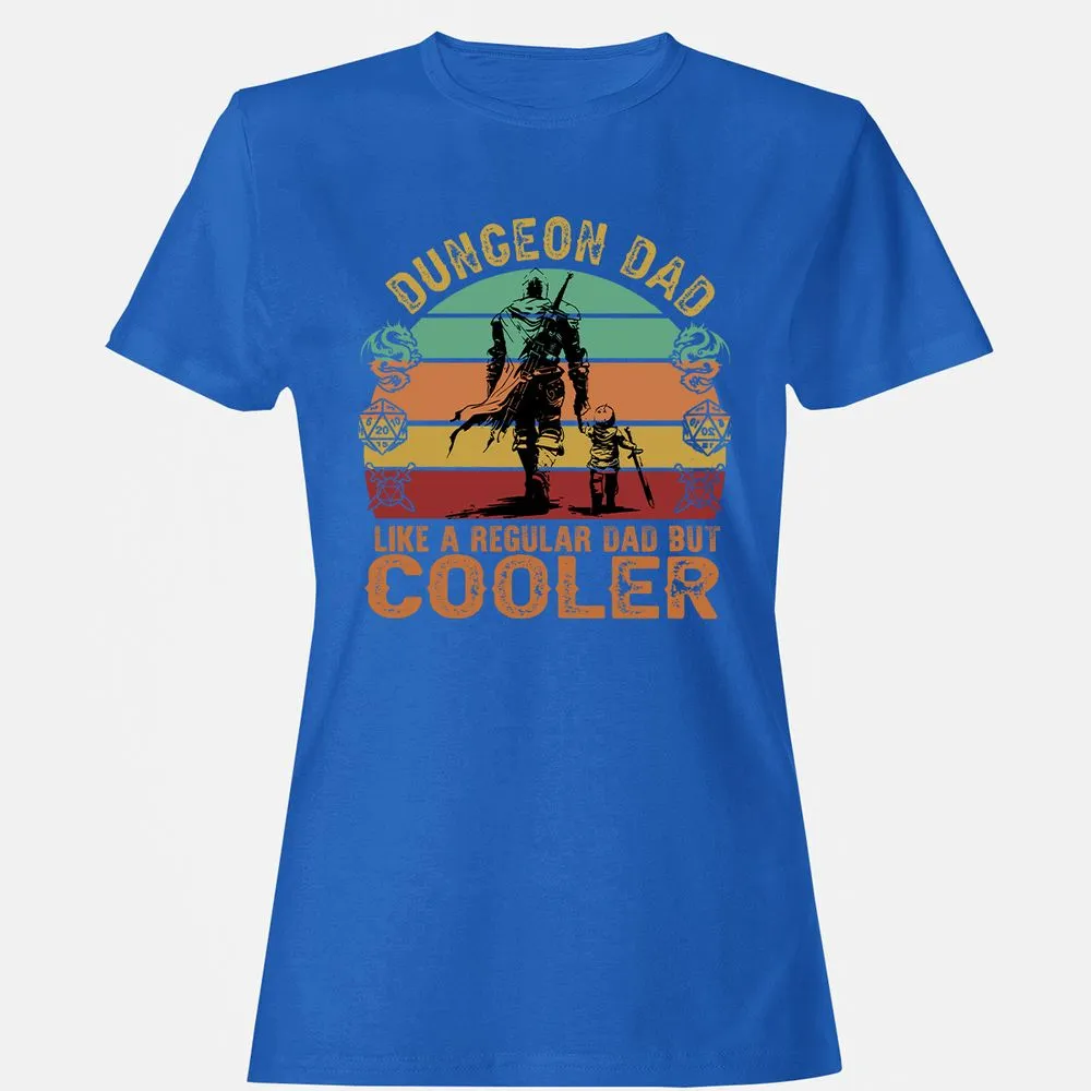 Dungeon Dad Like A Regular Dad Women's T-Shirt - Royal - 14