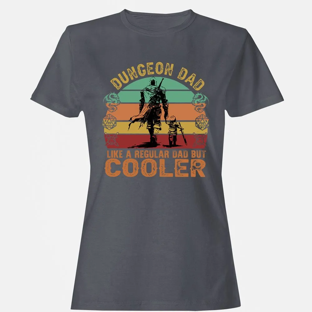 Dungeon Dad Like A Regular Dad Women's T-Shirt - Dark Heather - 5