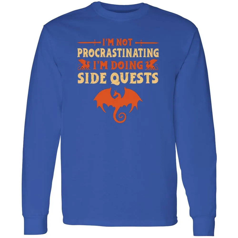 I'm Doing Side Quests Long Sleeve T-Shirt - Royal - 8