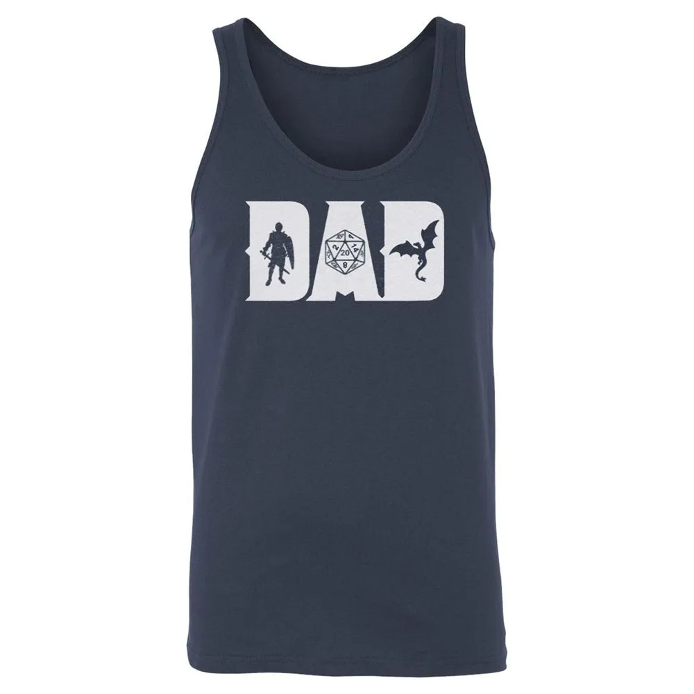 Dad Fathers Day Unisex Jersey Tank - Navy - 2