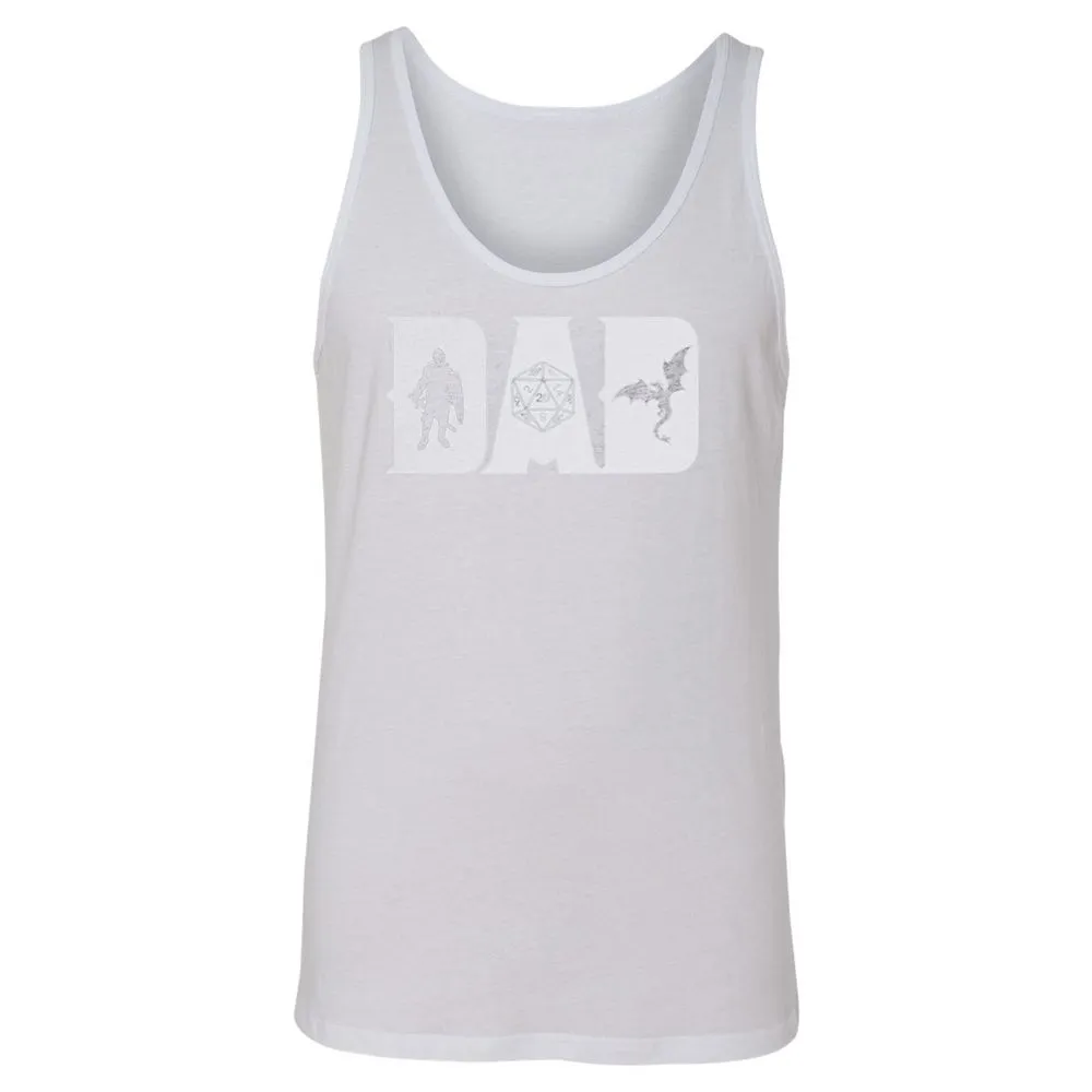 Dad Fathers Day Unisex Jersey Tank - White - 14