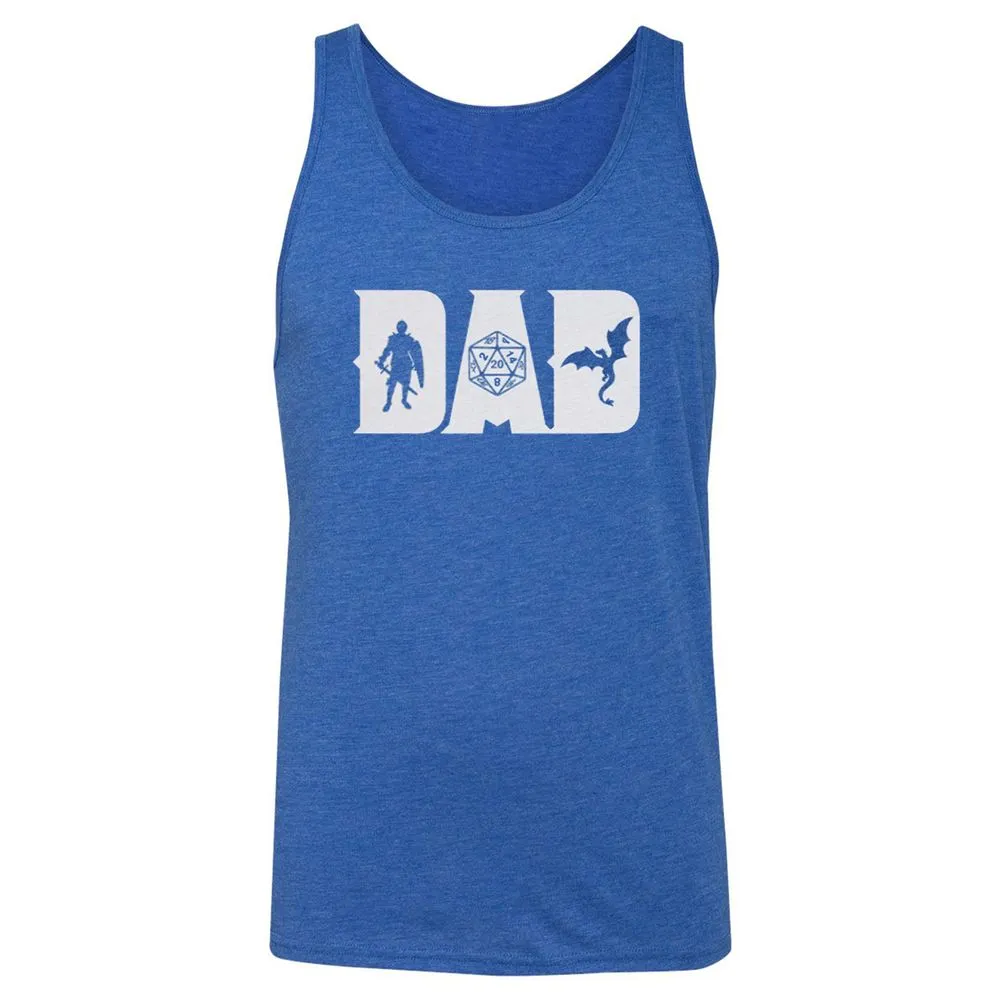 Dad Fathers Day Unisex Jersey Tank - True Royal Triblend - 12