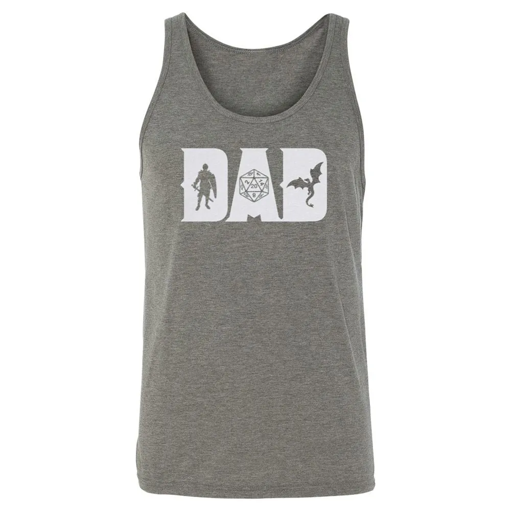 Dad Fathers Day Unisex Jersey Tank - Grey Triblend - 8