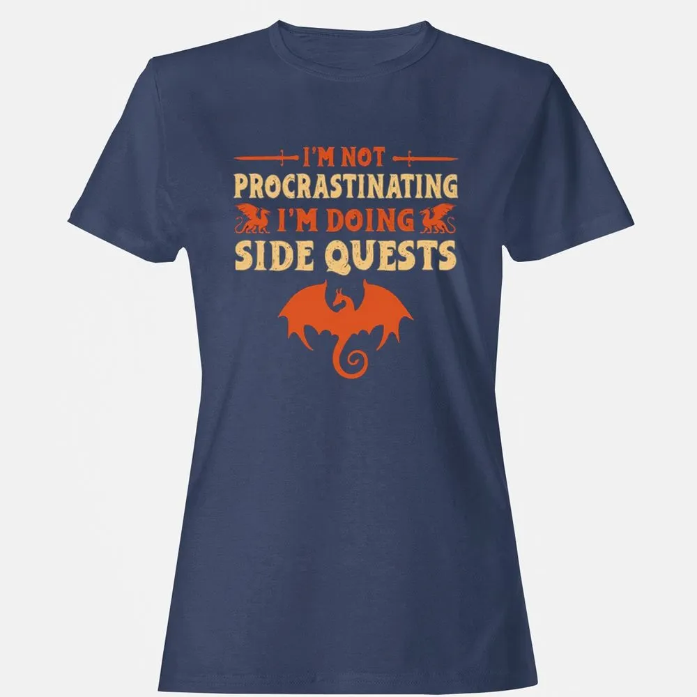 I'm Doing Side Quests Women's T-Shirt - Navy - 10
