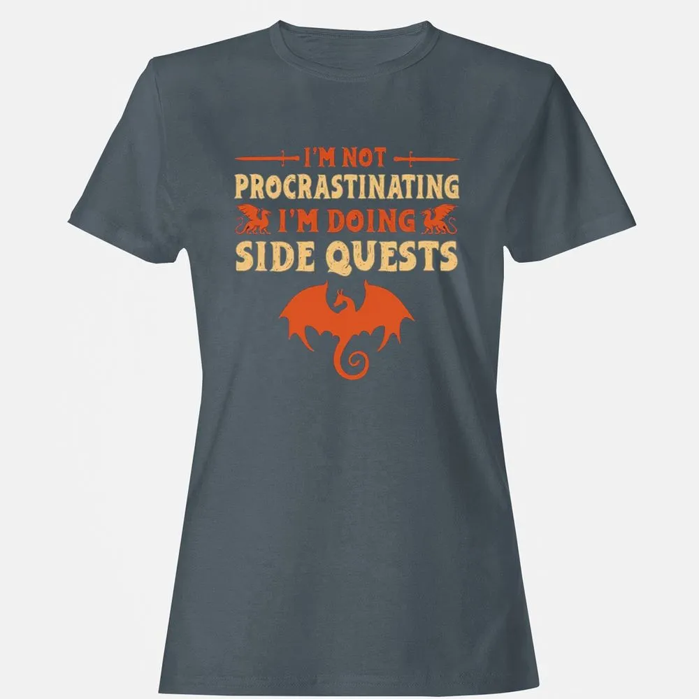 I'm Doing Side Quests Women's T-Shirt - Charcoal - 3